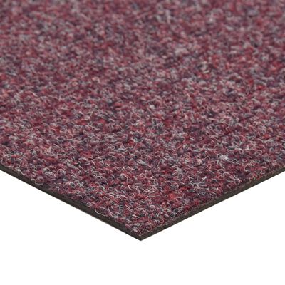 vidaXL Podłogowe płytki dywanowe, 20 szt., 5 m², ciemnoczerwone