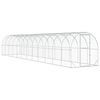 vidaXL Kurnik srebrny 1200 x 200 x 200 cm Stal ocynkowana
