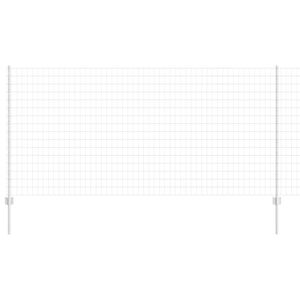 vidaXL Ogrodzenie Euro z słupkiem 10 x 1,2 m Stal ocynkowana srebrny