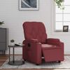 vidaXL Elektryczny fotel rozkładany, winna czerwień, sztuczna skóra