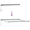 vidaXL Markiza zwijana Ż&oacute;łty i Biały 400 &times; 300 cm Poliester i Metal