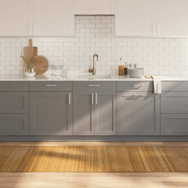 vidaXL Dywan prostokątny, naturalny, 80x1000 cm, bambusowy