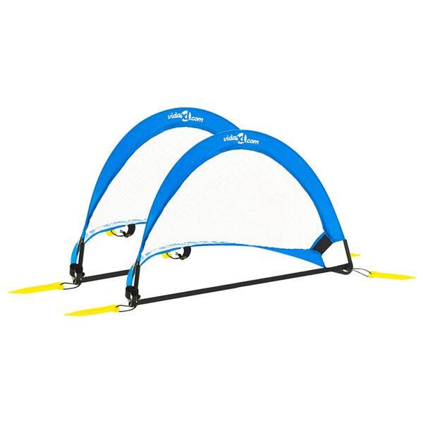 vidaXL Bramki do treningu piłkarskiego, 2 szt., 75,5x46x48 cm