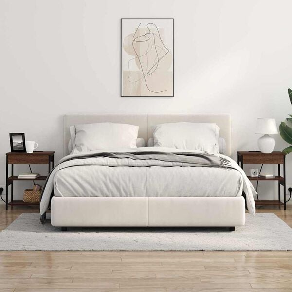 vidaXL Szafka Nocna 2 pcs Brązowy dąb 41 x 31 x 51 cm