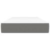 vidaXL Materac kieszeniowy, średnia twardość, ciemnoszary, 90x190x20 cm, tkanina