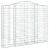 vidaXL Łukowaty kosz gabionowy 200x30x160/180 cm, galwanizowane żelazo