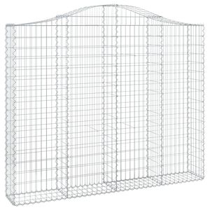 vidaXL Łukowaty kosz gabionowy 200x30x160/180 cm, galwanizowane żelazo