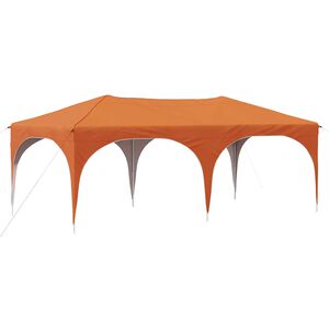 vidaXL Namiot imprezowy rozkładany 575 x 288 x 245 cm pomarańczowy