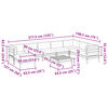 vidaXL 9-cz. zestaw wypoczynkowy do ogrodu, z poduszkami, impregnowany