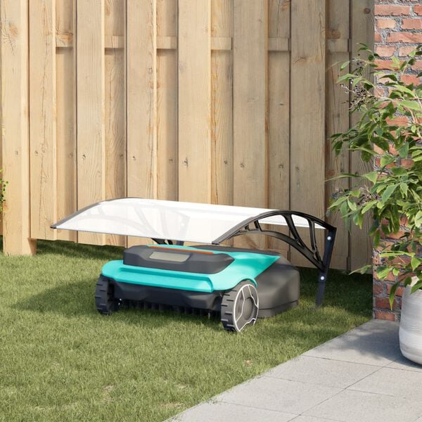 vidaXL Robot Mower Garage Czarny 80x101x46 cm