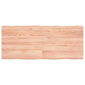 vidaXL Blat jasnobrązowy 120x50x(2-6) cm drewno z naturalną krawędzią