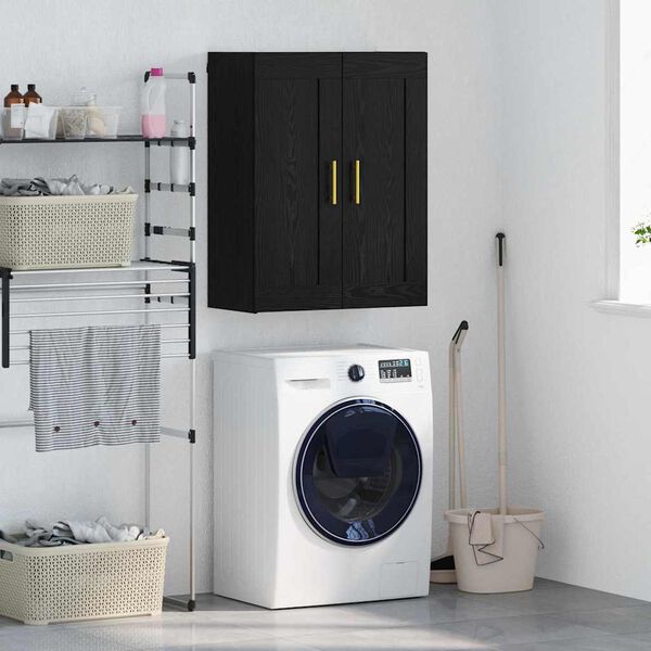 vidaXL Szafka wisząca Czarny Dąb 69,5 x 34 x 90 cm