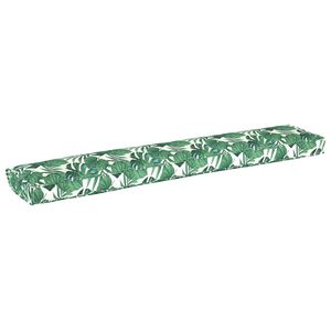 vidaXL Poduszka na paletę Wz&oacute;r liścia 200 x 40 x 8 cm Materiał Oxford