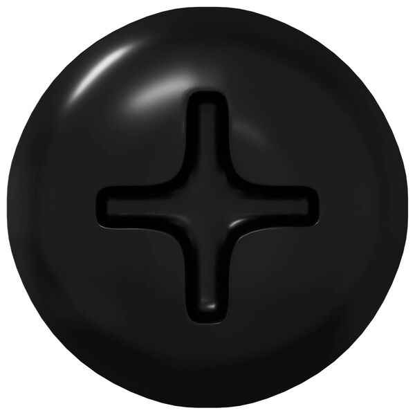 vidaXL Wsuwany gw&oacute;źdź 12 pcs Czarny 4 x 25 mm Stal