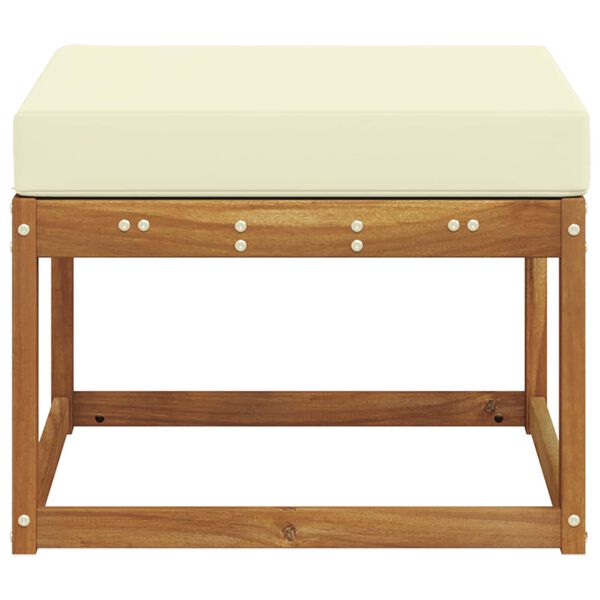 vidaXL Pufa na zewnątrz Lite Drewno Akacji Naturalny