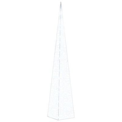 vidaXL Stożek dekoracyjny, akrylowy, zimne białe LED, 120 cm