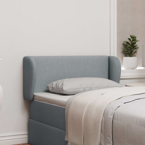 vidaXL Ucho Głowy Jasnoszary 40 x 23 x 6 cm tkanina