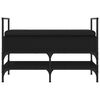 vidaXL Ławka na buty, czarna, 85,5x42x57,5 cm, materiał drewnopochodny