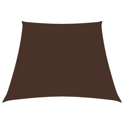 vidaXL Trapezowy żagiel ogrodowy, tkanina Oxford, 4/5x4 m, brązowy