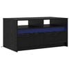 vidaXL Stolik kawowy Czarny Dąb 90 x 50 x 45 cm Drewno inżynieryjne