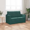 vidaXL Sofa Bed 110cm Ciemna zieleń Aksamit
