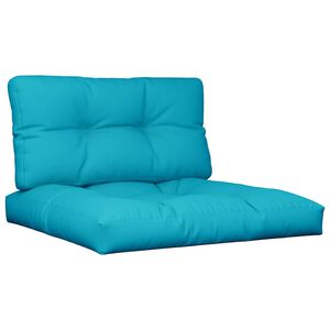 vidaXL Poduszki na palety, 2 szt., turkusowe, tkanina