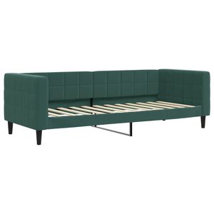 vidaXL Sofa z funkcją spania, ciemnozielona, 80x200 cm, aksamitna