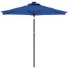 vidaXL Parasol ogrodowy na stalowym słupku, lazurowy, 225x225x212 cm