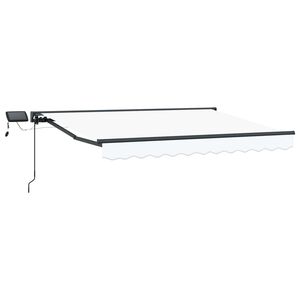 vidaXL Ręczny ramowy zewnętrzny markizowy z LED 3 x 2,5 m