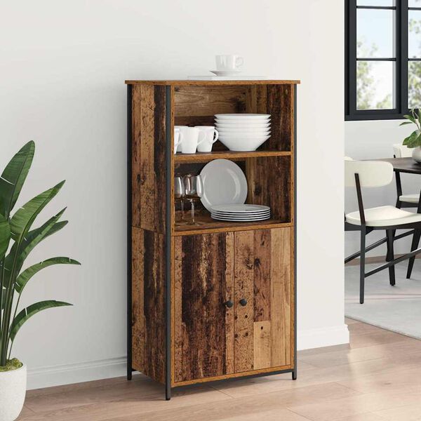 vidaXL Highboard Stare drewno 62 x 36 x 121,5 cm
