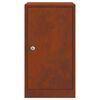 vidaXL skrzynka na listy z przechowywaniem Rdzawy 30 x 20 x 55 cm