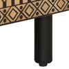 vidaXL Szafka pod TV, czarne, 80x33,5x46 cm, surowe lite drewno mango