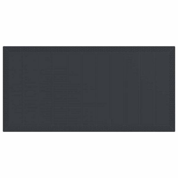 vidaXL Zestaw do jadalni w ogrodzie 9 pcs Antracyt polipropylen