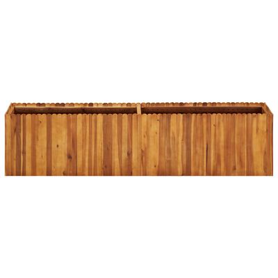 vidaXL Podwyższona donica ogrodowa, 200x30x50 cm, lite drewno akacjowe