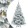vidaXL Sztuczna choinka z 300 diodami LED Biały 180 cm PE i PVC