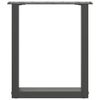 vidaXL Nogi do stolika kawowego w kształcie litery U 2 szt. Antracyt 28x(42-43) cm Stal