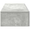 vidaXL P&oacute;łka ścienna z szufladami, szarość betonu 80x33x17 cm