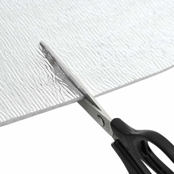 vidaXL Ekran zagrzejnikowy Srebrny 0,5 x 10 m Aluminium