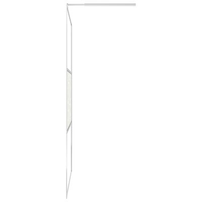 vidaXL Ścianka prysznicowa, szkło ESG, wzór w kamienie, 90 x 195 cm