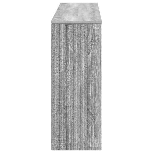 vidaXL Konsola Paski Szary Sonoma 155 x 29 x 74 cm Drewno inżynieryjne