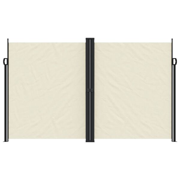 vidaXL Zwijana markiza boczna, kremowa, 200x1200 cm