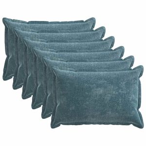 vidaXL Poszewka na poduszkę 6 pcs HOUTEN niebieski 50 x 70 cm