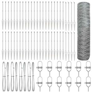 vidaXL Słupek ogrodzeniowy. Srebrny 100 x 0,5 m (siatka 36 mm) Stal