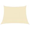 vidaXL Żagiel przeciwsłoneczny, 160 g/m&sup2;, kremowy, 4/5x3 m, HDPE