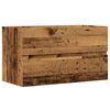 vidaXL Wisząca szafka łazienkowa, stare drewno, 80x38,5x45 cm