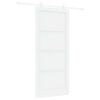 vidaXL Drzwi przesuwne 93 x 211 cm Drewno inżynieryjne Biały