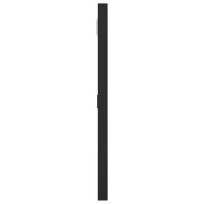 vidaXL Lustro ścienne, czarne, 30x30 cm, kwadratowe, żelazo