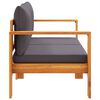 vidaXL Sofa ogrodowa z poduszkami, 2-osobowa, lite drewno akacjowe