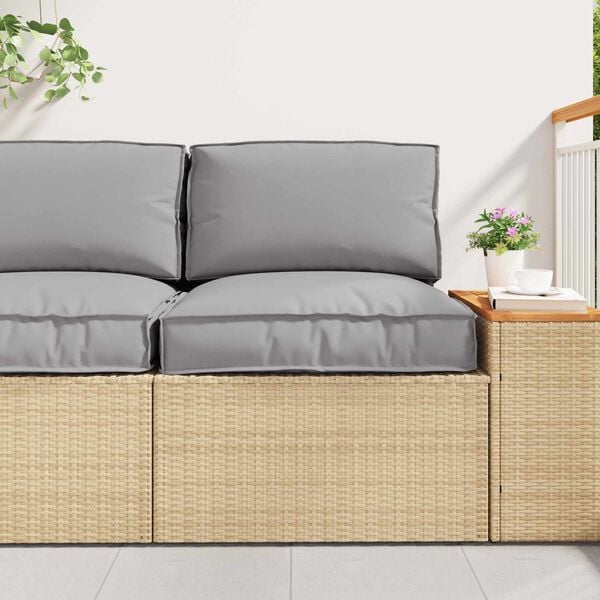 vidaXL Zestaw poduszek na paletę 2 pcs Szary Materiał Oxford