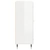 vidaXL Szafka, biała, połysk, 69,5x34x90 cm, materiał drewnopochodny